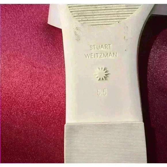 Stuart Weitzman Sandals Flats Summer Slides Color Rosewater  Size 5.5 - Picture 3 of 3